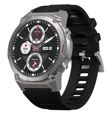 ZEBLAZE smartwatch Vibe 7 Pro, heart rate, 1.43" AMOLED, 3 ATM, ασημί