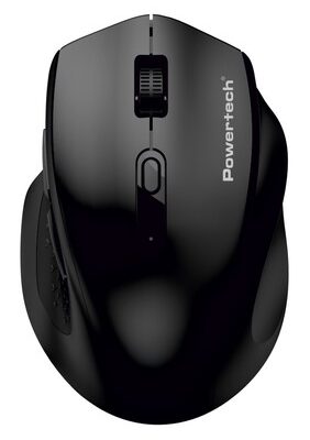 POWERTECH ασύρματο ποντίκι PT-1578, 2.4GHz & Bluetooth, έως 4000DPI, μαύρο