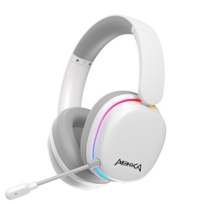 MONKA HG9070W  ECHO RS ΑΣΥΡΜΑΤΟ ΑΚΟΥΣΤΙΚΟ, ΒΤ, RGB, ΛΕΥΚΟ