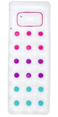 BESTWAY φουσκωτό στρώμα θαλάσσης 43040, 188x71cm, διάφανο