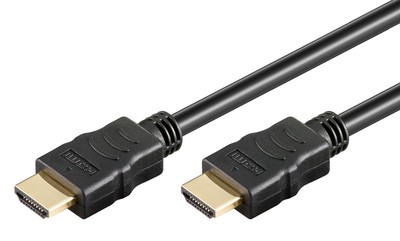 GOOBAY καλώδιο HDMI 80096 με Ethernet, soft, 4K/60Hz, 18 Gbps, 0.5m, μαύρο