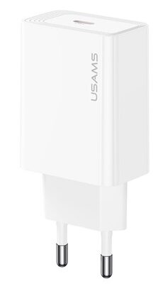 USAMS φορτιστής τοίχου CC325, USB-C, 20W, λευκός