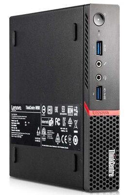 LENOVO PC ThinkCentre M900 Tiny, Refurbished Grade A Repainted, i5-6400T, 8/500GB HDD + 128GB M.2, WiFi, FreeDOS