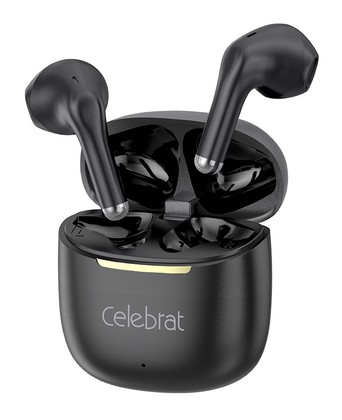 CELEBRAT earphones με θήκη φόρτισης W79, True Wireless, 13mm, 30/300mAh, μαύρα