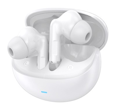 CELEBRAT earphones με θήκη φόρτισης W80, True Wireless, 13mm, 30/230mAh, λευκά