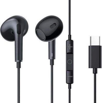 BASEUS ENCOK CZ17, ΕΝΣΥΡΜΑΤΑ ΑΚΟΥΣΤΙΚΑ, SEMI IN EAR, ΜΑΥΡΑ