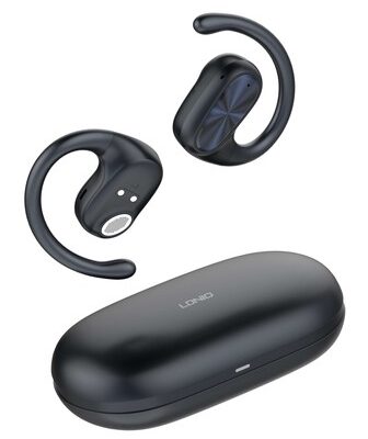 LDNIO earphones με θήκη φόρτισης T07, OWS Bone Conduction, 15mm, 60/500mAh, μαύρα