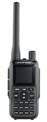 BAOFENG ασύρματος πομποδέκτης MINI-5, UHF/VHF, 5W/2W, μαύρος