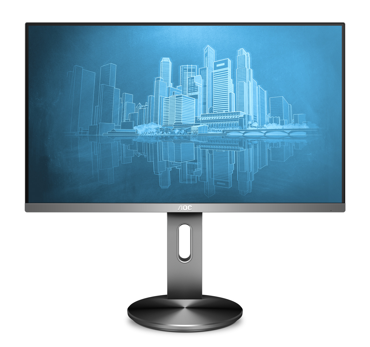 AOC used οθόνη I2490PXQU IPS-LED, 23.8", 1920x1080, VGA/HDMI/DisplayPort, Grade A