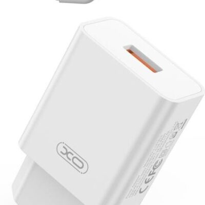 XO L127 ΦΟΡΤΙΣΤΗΣ QC18W, 1 ΘΥΡΑ, ΜΕ ΚΑΛΩΔΙΟ TYPE-C, ΛΕΥΚΟΣ