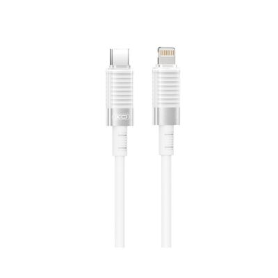 XO NB-Q282A ΚΑΛΩΔΙΟ ΣΙΛΙΚΟΝΗΣ TYPE-C ΣΕ LIGHTNING 30W, ΛΕΥΚΟ