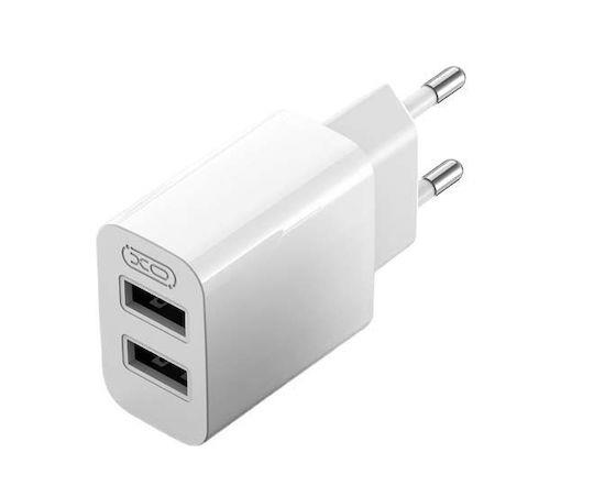 XO L109 ΦΟΡΤΙΣΤΗΣ ΓΡΗΓΟΡΗΣ ΦΟΡΤΙΣΗΣ, 2.4A, 2 ΘΥΡΕΣ, ΛΕΥΚΟΣ
