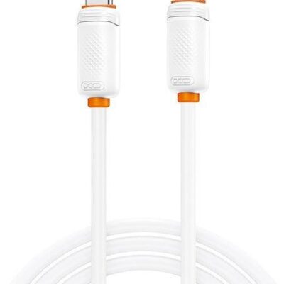 XO NB-Q302B, SHISHI SHUN SERIES, ΚΑΛΩΔΙΟ ΓΡΗΓΟΡΗΣ ΦΟΡΤΙΣΗΣ, TYPE-C ΣΕ TYPE-C, 60W, 1m, ΛΕΥΚΟ