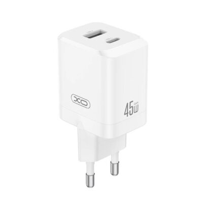 XO CE36, ΦΟΡΤΙΣΤΗΣ ΓΡΗΓΟΡΗΣ ΦΟΡΤΙΣΗΣ, 2 ΘΥΡΕΣ, GAN, 45W, ΛΕΥΚΟΣ