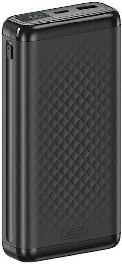 XO PB309, POWERBANK ΓΡΗΓΟΡΗΣ ΦΟΡΤΙΣΗΣ, 20000mAh, 22,5W, ΜΑΥΡΟ