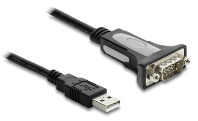 DELOCK καλώδιο USB σε RS-232 66922, 921.6Kbps, 3m, μαύρο