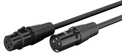 GOOBAY καλώδιο προέκτασης ήχου XLR 80028, 1m, μαύρο
