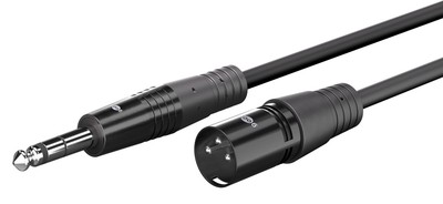 GOOBAY καλώδιο ήχου 6.35mm σε XLR 80052, 3m, μαύρο