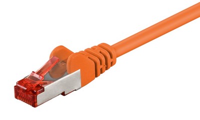 GOOBAY καλώδιο δικτύου 93467, CAT 6 S/FTP, copper, 250MHz, 0.50m, πορτοκαλί