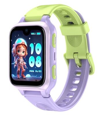 LAGENIO GPS smartwatch για παιδιά K9, 1.78" AMOLED, με κάμερα, 4G, IP68, μωβ