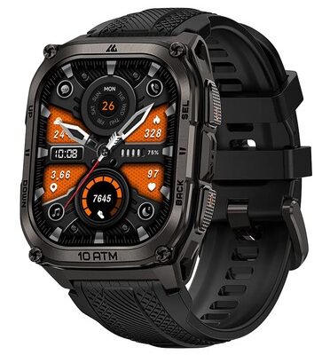 KOSPET smartwatch TANK M4, heart rate, 1.96" AMOLED, GPS, 10 ATM & IP69K, μαύρο