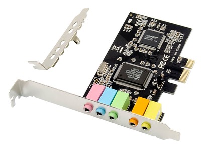 POWERTECH κάρτα επέκτασης ήχου PCIe σε 2x channel audio ST13, CMI8738 + ASM1083