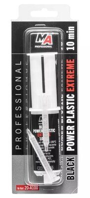 MA PROFESSIONAL κόλλα 2 στοιχείων 20-A100 για πλαστικά, 25ml, μαύρη