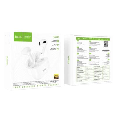 HOCO EW30 ΑΚΟΥΣΤΙΚΑ INTELLIGENT TRUE WIRELESS, ΛΕΥΚΟ