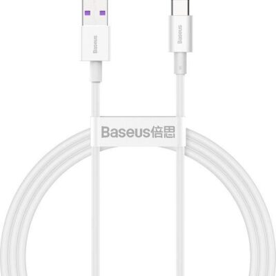 BASEUS SUPERIOR SERIES, ΚΑΛΩΔΙΟ ΓΡΗΓΟΡΗΣ ΦΟΡΤΙΣΗΣ, TYPE-C, 66W, 1M, ΛΕΥΚΟ