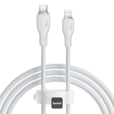 BASEUS PUDDING, ΚΑΛΩΔΙΟ ΦΟΡΤΙΣΗΣ, TYPE-C ΣΕ LIGHTNING, 2m, 20W, ΛΕΥΚΟ