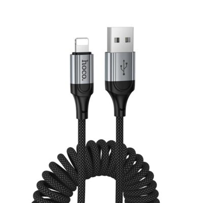 HOCO X121 NUEVO, ΚΑΛΩΔΙΟ ΦΟΡΤΙΣΗΣ TYPE-C-LIGHTNING, ΜΑΥΡΟ
