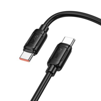 HOCO X115 SURPASS ΚΑΛΩΔΙΟ ΦΟΡΤΙΣΗΣ, 240W, TYPE-C, 1M, ΜΑΥΡΟ