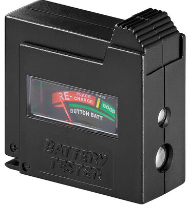 GOOBAY battery tester 54020, για AAA/AA/C/D/9V/N, μαύρο
