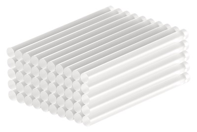 GOOBAY ράβδοι σιλικόνης 77851, Φ7mm x 100mm, διάφανο, 50τμχ