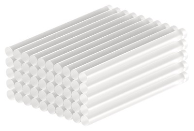 GOOBAY ράβδοι σιλικόνης 77853, Φ11mm x 200mm, διάφανο, 50τμχ