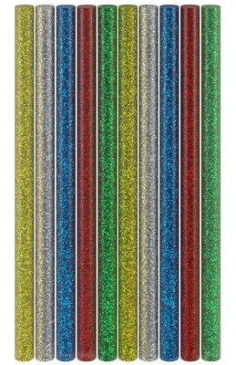 GOOBAY ράβδοι σιλικόνης 77855, Φ11mm x 200mm, glitter διάφορα χρώματα, 10τμχ