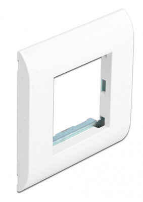 DELOCK module βάση πρίζας με frame Easy 45 81300, 80x80mm, λευκό