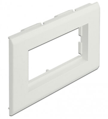 DELOCK module βάση πρίζας Easy 45 81316, 130 x 80 mm, λευκό