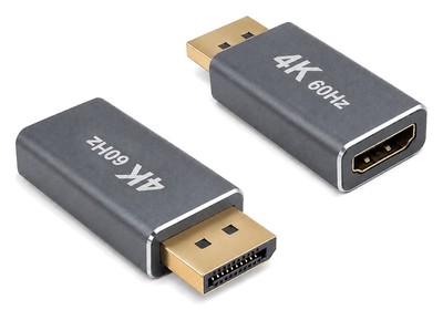 POWERTECH αντάπτορας DisplayPort σε HDMI CAB-DP085, 4K/60Hz, γκρι