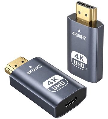 POWERTECH αντάπτορας HDMI σε USB-C CAB-UC104, 4K/60Hz, γκρι