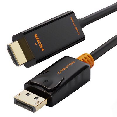 CABLETIME καλώδιο DisplayPort σε HDMI CT-AV585-02G, 1080p/60Hz, 3m, μαύρο