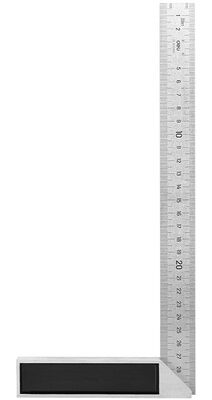 DELI μεταλλικός γωνιακός χάρακας DL302300, 300mm