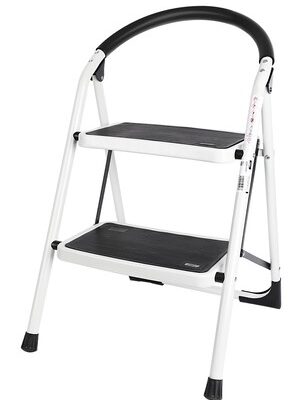 DELI σκάλα σιδήρου DL509012 με 2 σκαλοπάτια, 46cm, 150kg