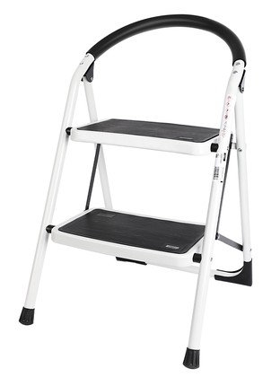 DELI σκάλα σιδήρου DL509012 με 2 σκαλοπάτια, 46cm, 150kg