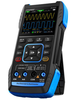 FNIRSI 3 σε 1 παλμογράφος/πολύμετρο/signal generator χειρός 2C53T, επαναφορτιζόμενο