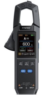 FNIRSI ψηφιακή αμπεροτσιμπίδα/πολύμετρο DMC-100, 600A AC/DC, NCV, True RMS, επαναφορτιζόμενη