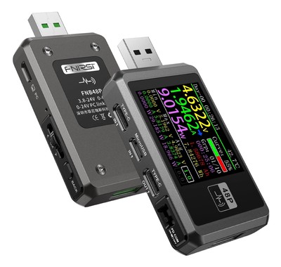 FNIRSI USB tester φόρτισης FNB48P, USB/micro USB/USB-C
