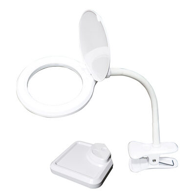 PROSKIT μεγεθυντικός φακός MA-1010U, κλιπ & βάση, LED, 3D 1.75x, λευκός