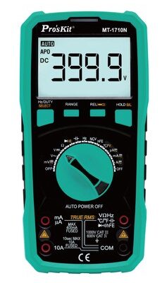 PROSKIT ψηφιακό πολύμετρο MT-1710N, μέτρηση AC/DC, True RMS, NCV