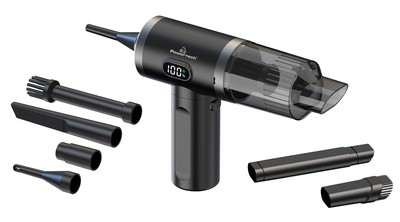 POWERTECH 2 σε 1 σκουπάκι χειρός & air duster PT-1576, 50W, 3600mAh, μαύρο